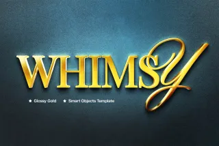 Metallic Golden Mockup