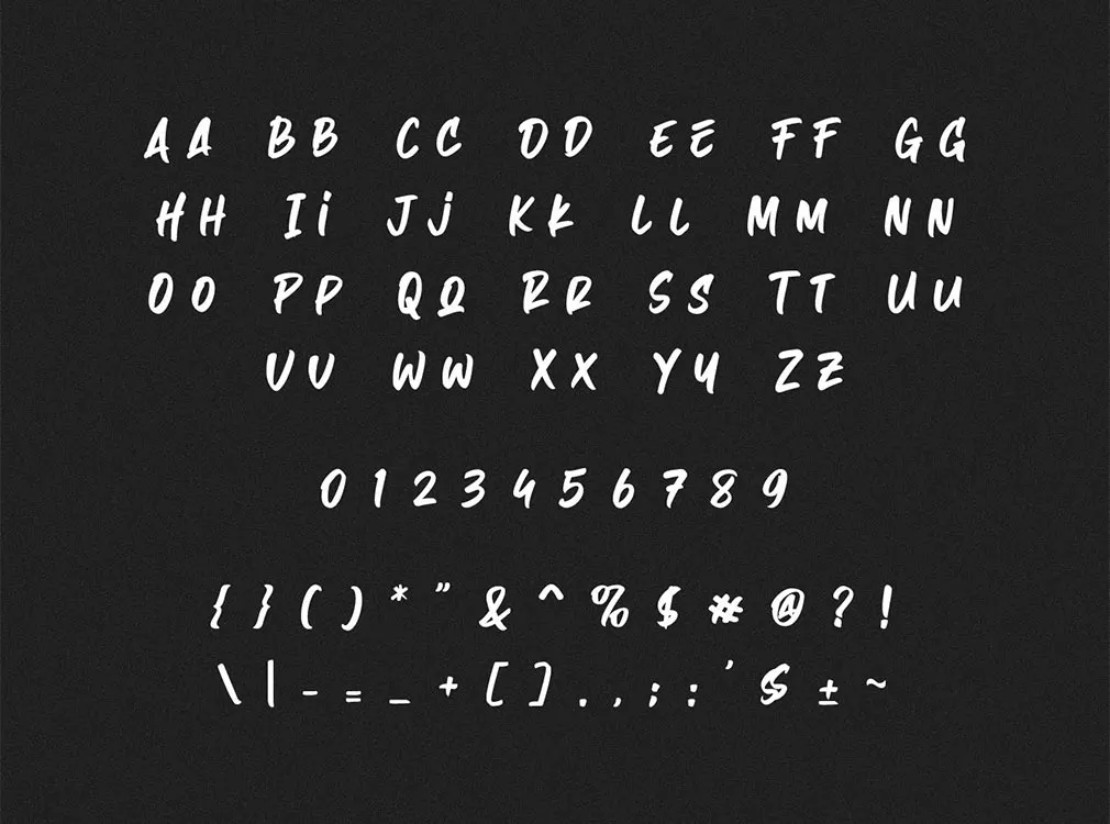 Hazard Marker Font