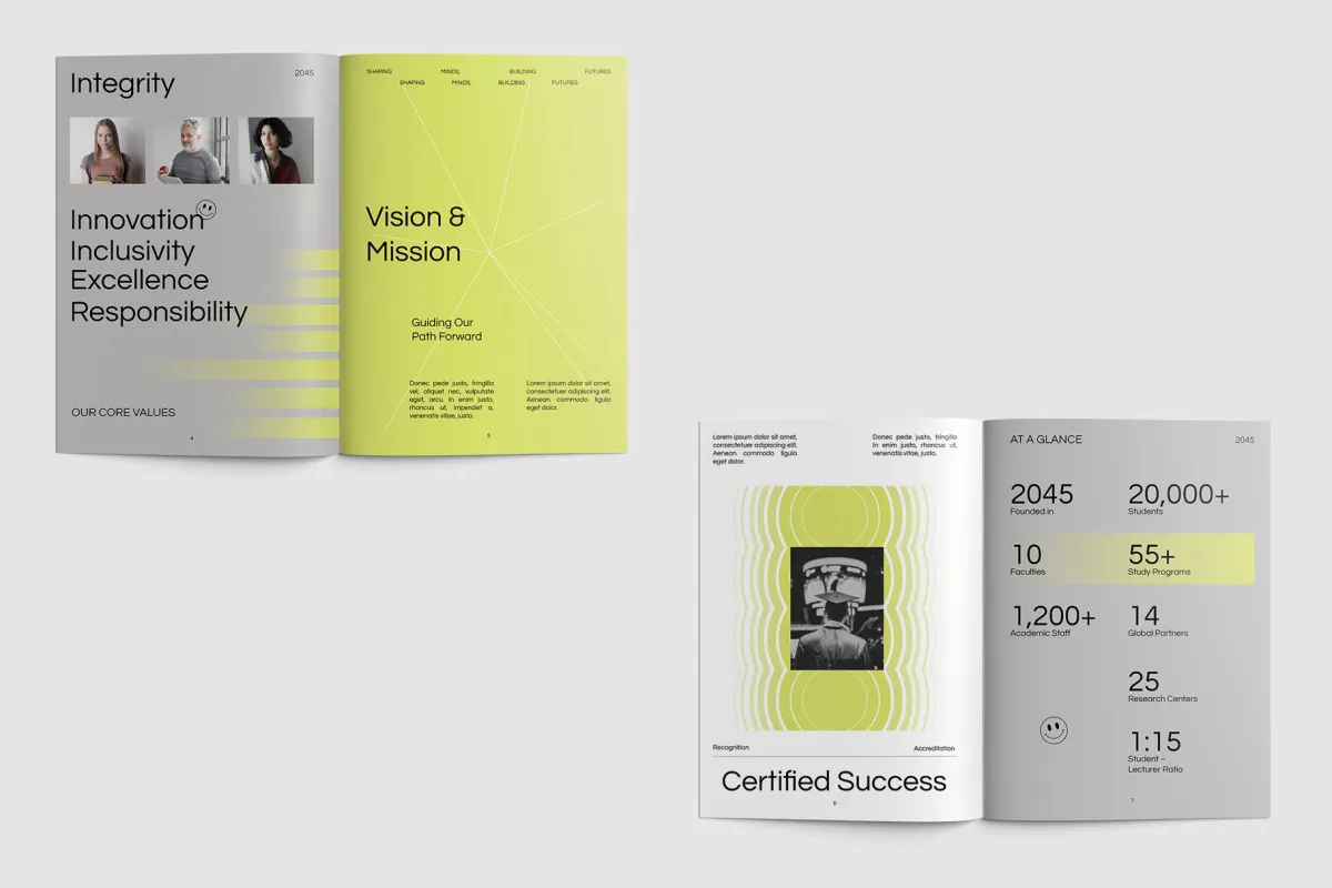 Geometric University Profile Ms. Word Template
