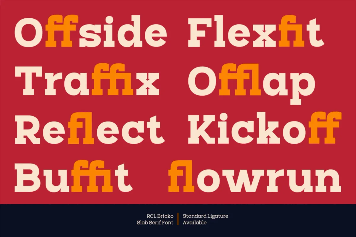 RCL Bricko – Bold Modern Slab Serif Font