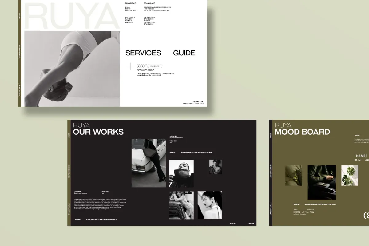 RUYA / Service Guide Presentation Template