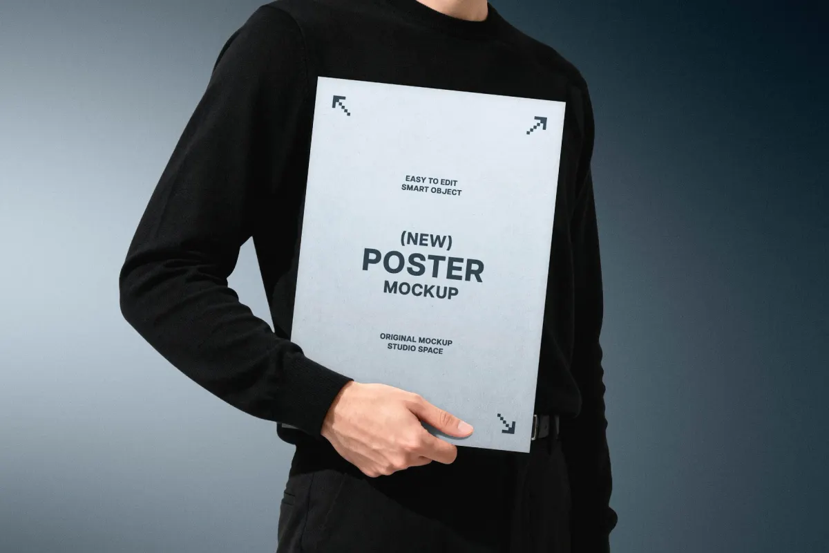 Handheld Poster Mockup
