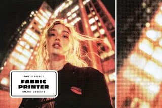 Fabric Printer Photo Effect