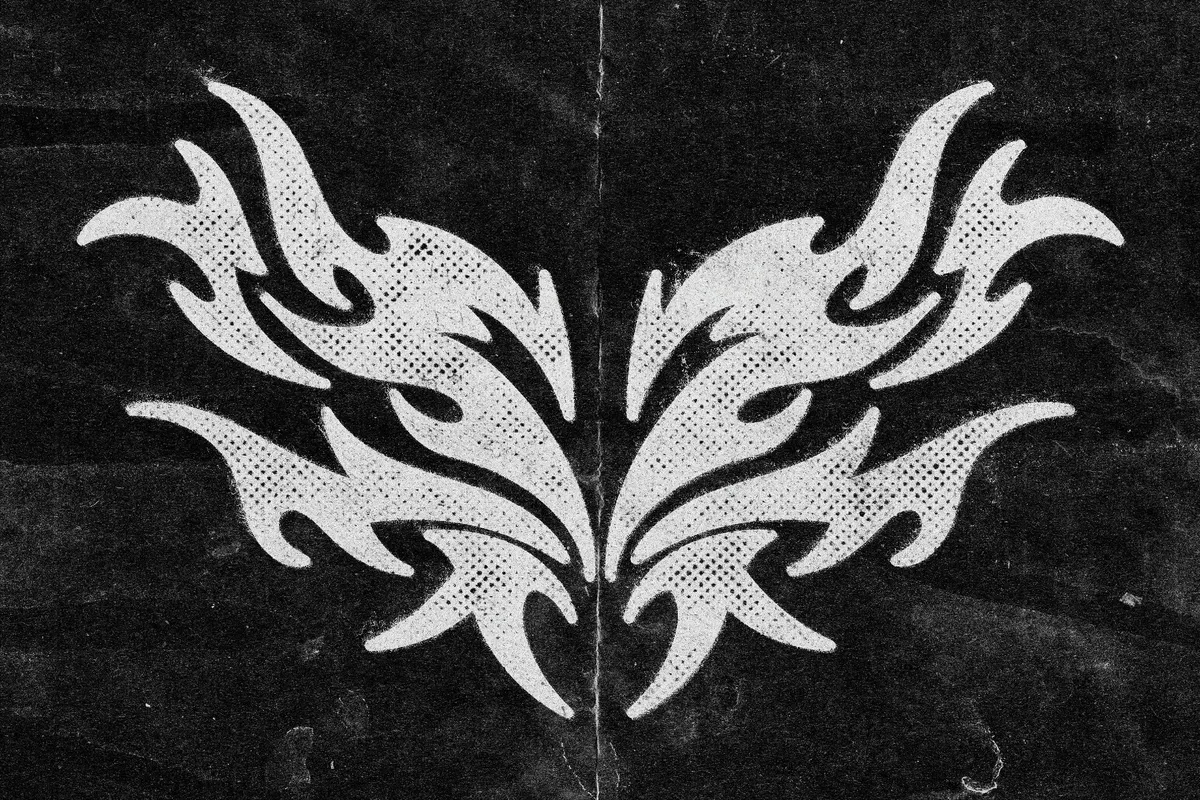Stencil Offset Text Effect