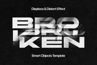Dusty Distortortion Text Effect