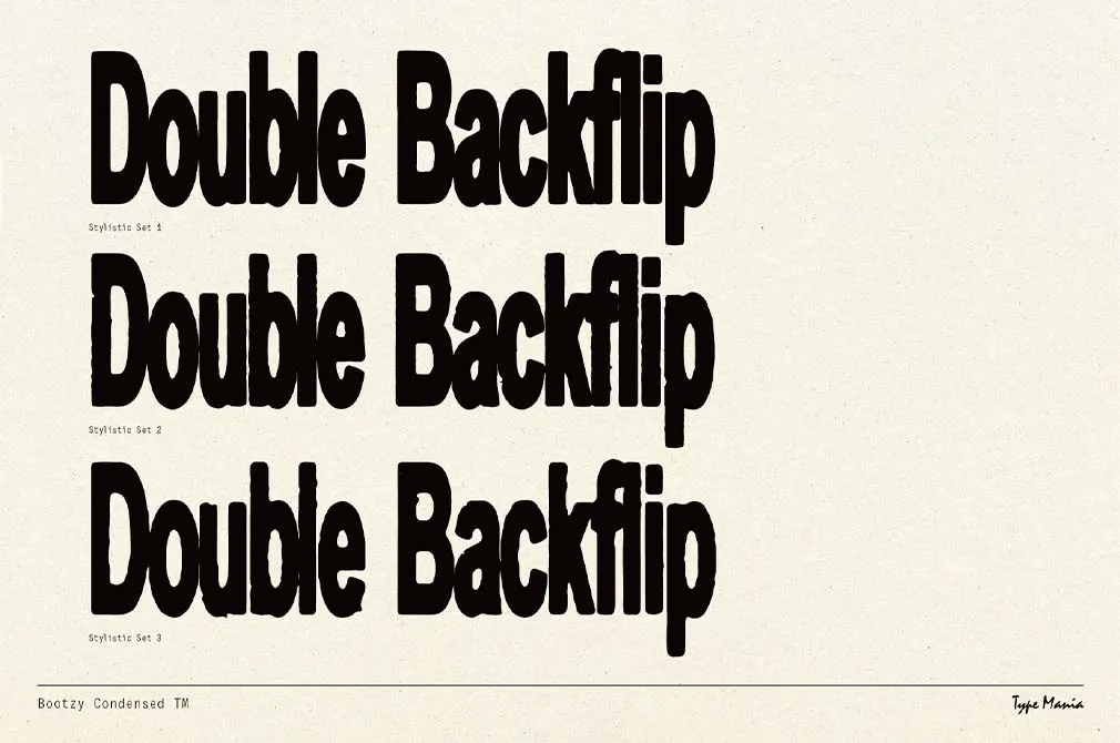 Bootzy Condensed TM | Rugged Font