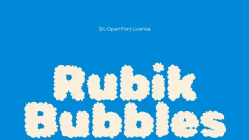 Rubik Bubbles Font