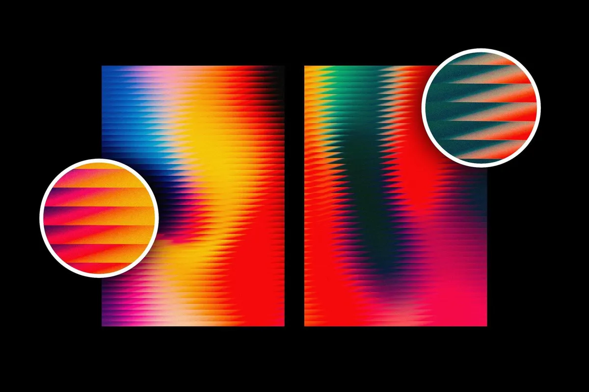 Fluted Glass Texture Backgrounds