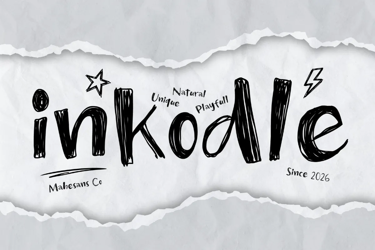 Inkodle – Handwritten Sketch Font