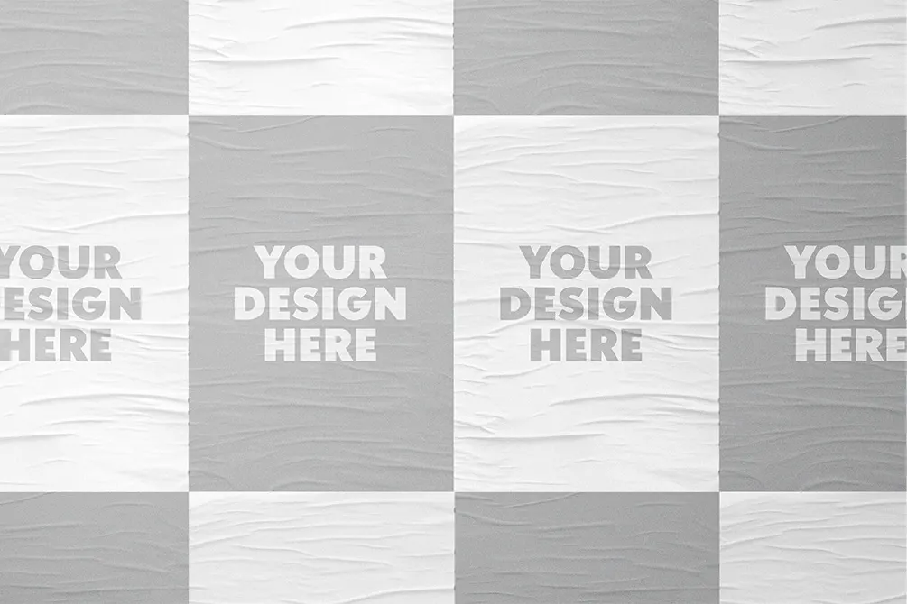 Poster Mockup with Shadow Overlay