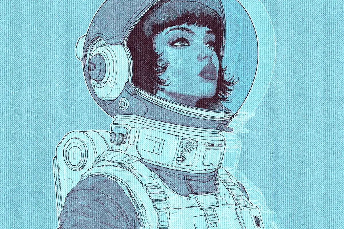 Outline Halftone Effect