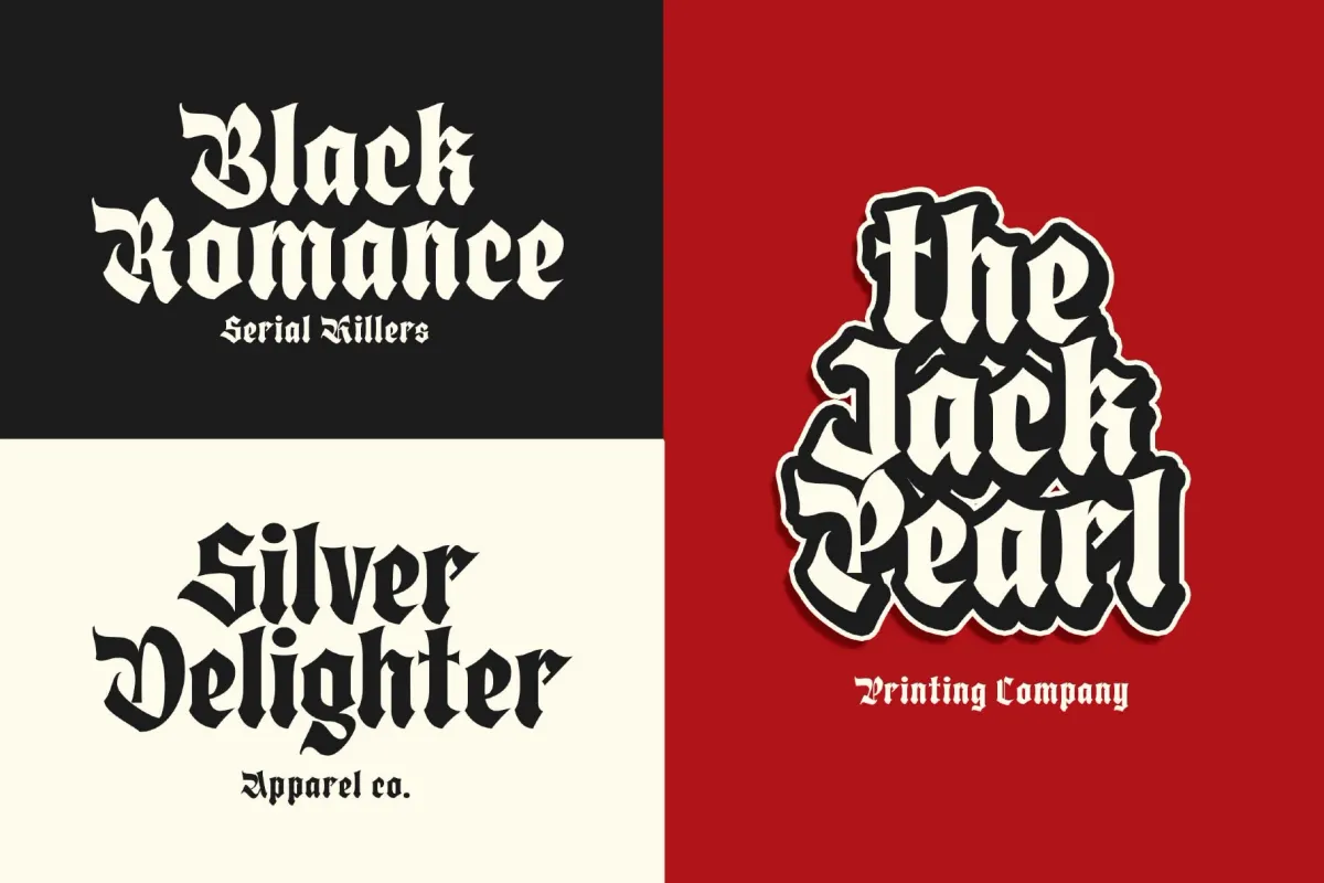 Bladge a Modern Blackletter Font