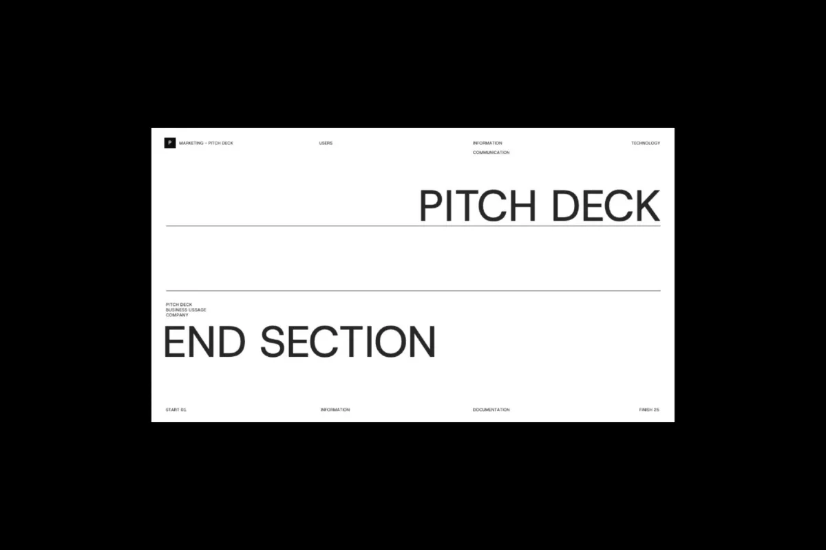 Clean Marketing Pitch Deck Keynote Template