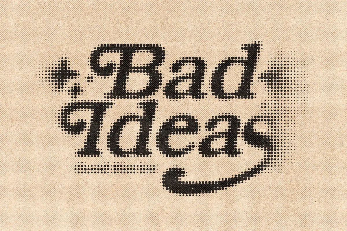Kraft Halftone Text Effect
