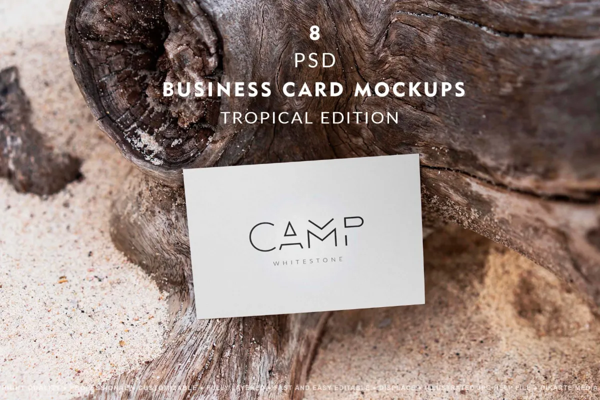 Nature Business Card Mockup