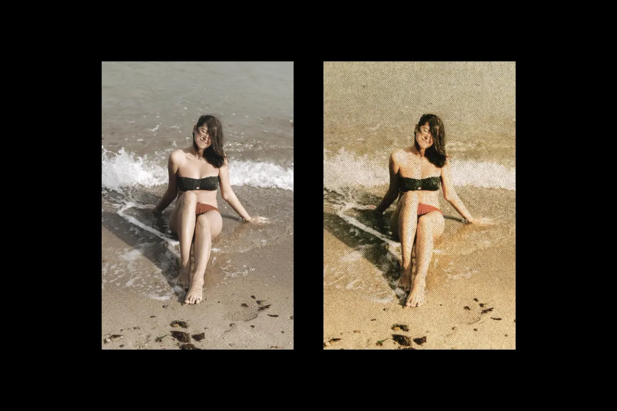 Grain Printed Filter Effect