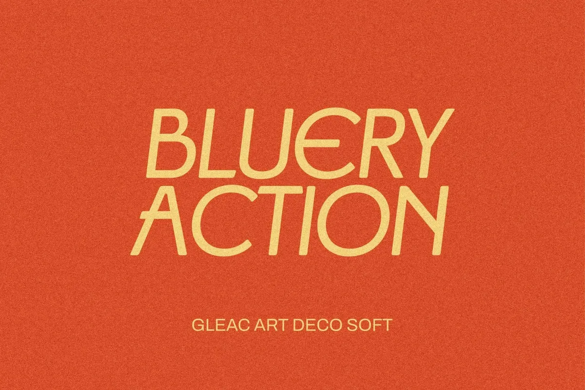 Gleac HF – Art Deco Display Font (4 Styles)