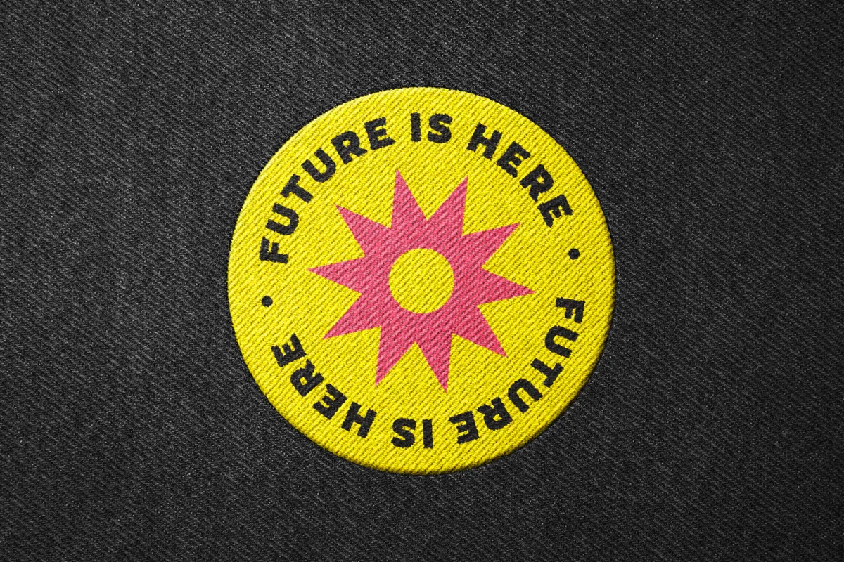 Stitching Embroidery Patch Mockup