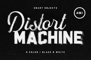Distort Scan Text & Logo Effect