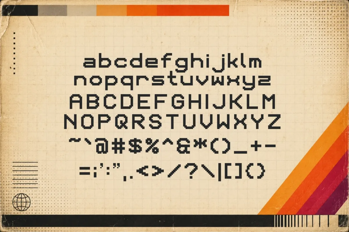 Playback - VCR Pixel Font