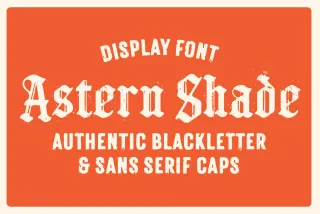 Astern Shade - Blackletter Font
