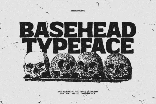 BaseHead – Bold Retro Display Font
