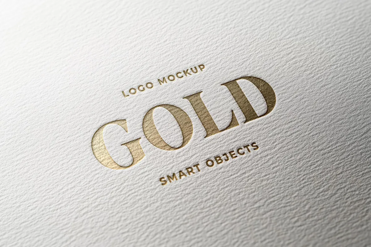 Gold Logo Mockup