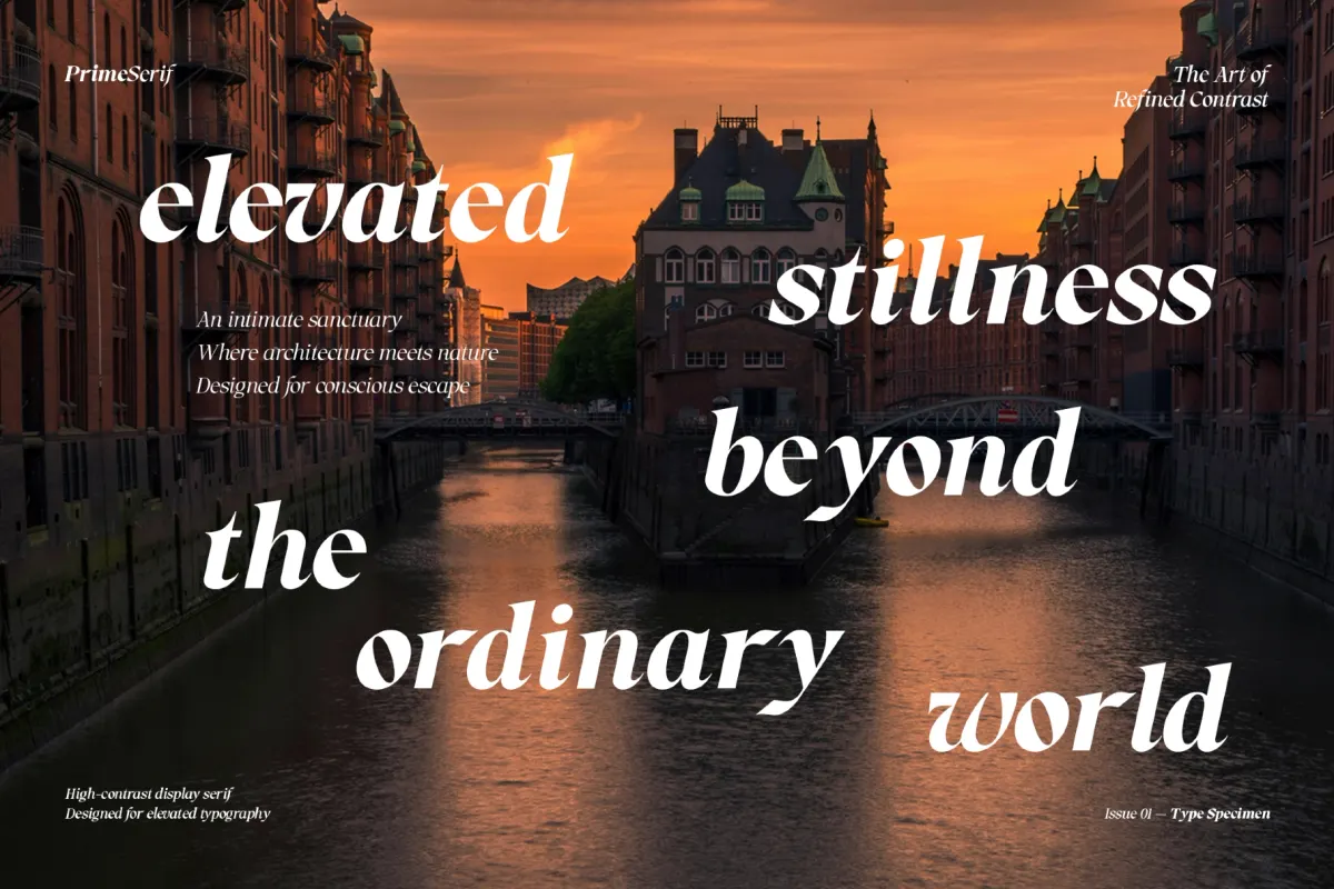 RCL Prime Serif – Modern Editorial Serif Family
