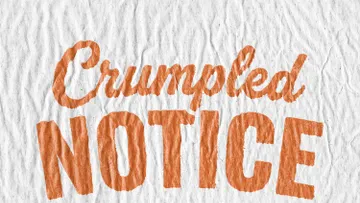 Crumpled Paper Print Effect