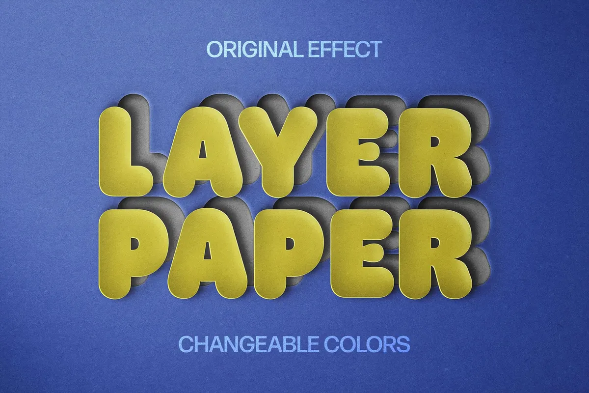 Paper 3D Cut-Out Effect