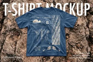 T-Shirt Mockup on Stone