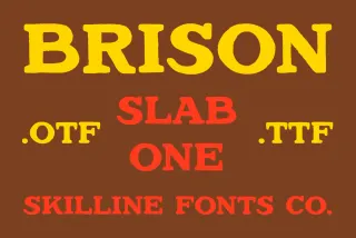 SFC Brison Slab One - Vintage Cowboy Font