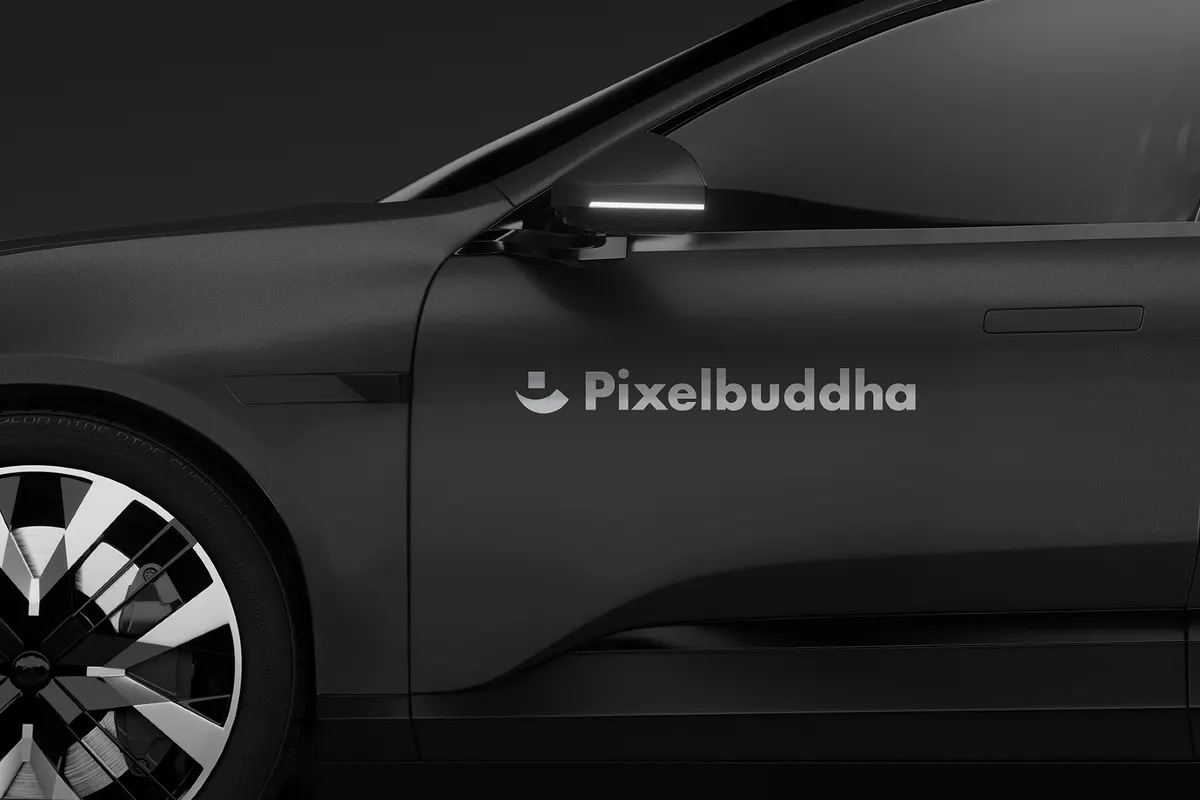 Car Door Sticker Mockup
