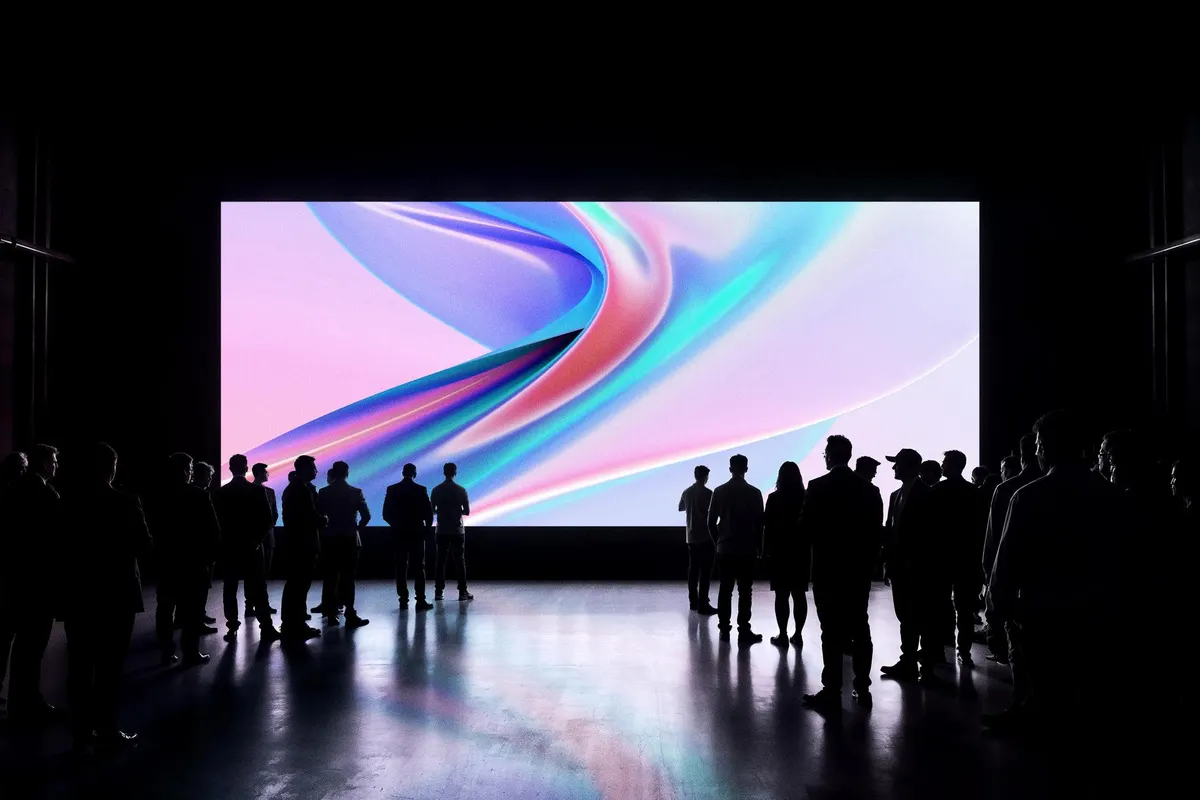 Event Hall 21:9 Screen Mockup