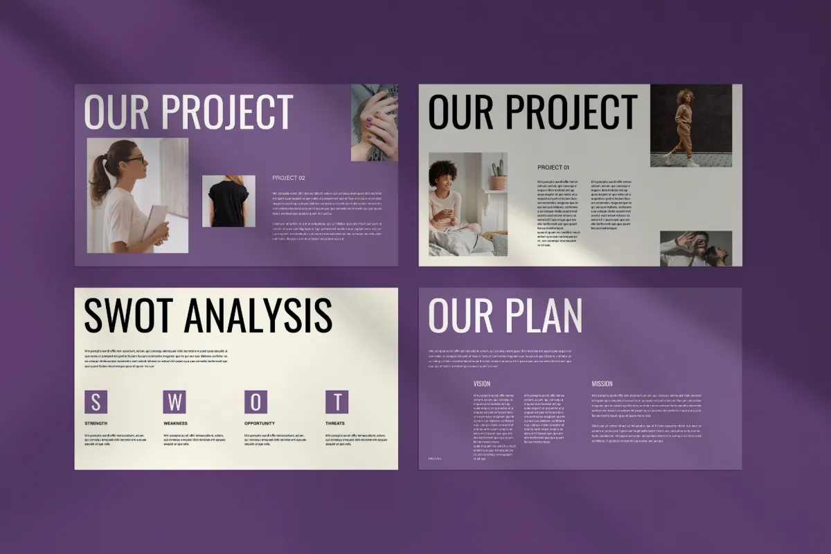Brand Style Pitch Deck Presentation Template