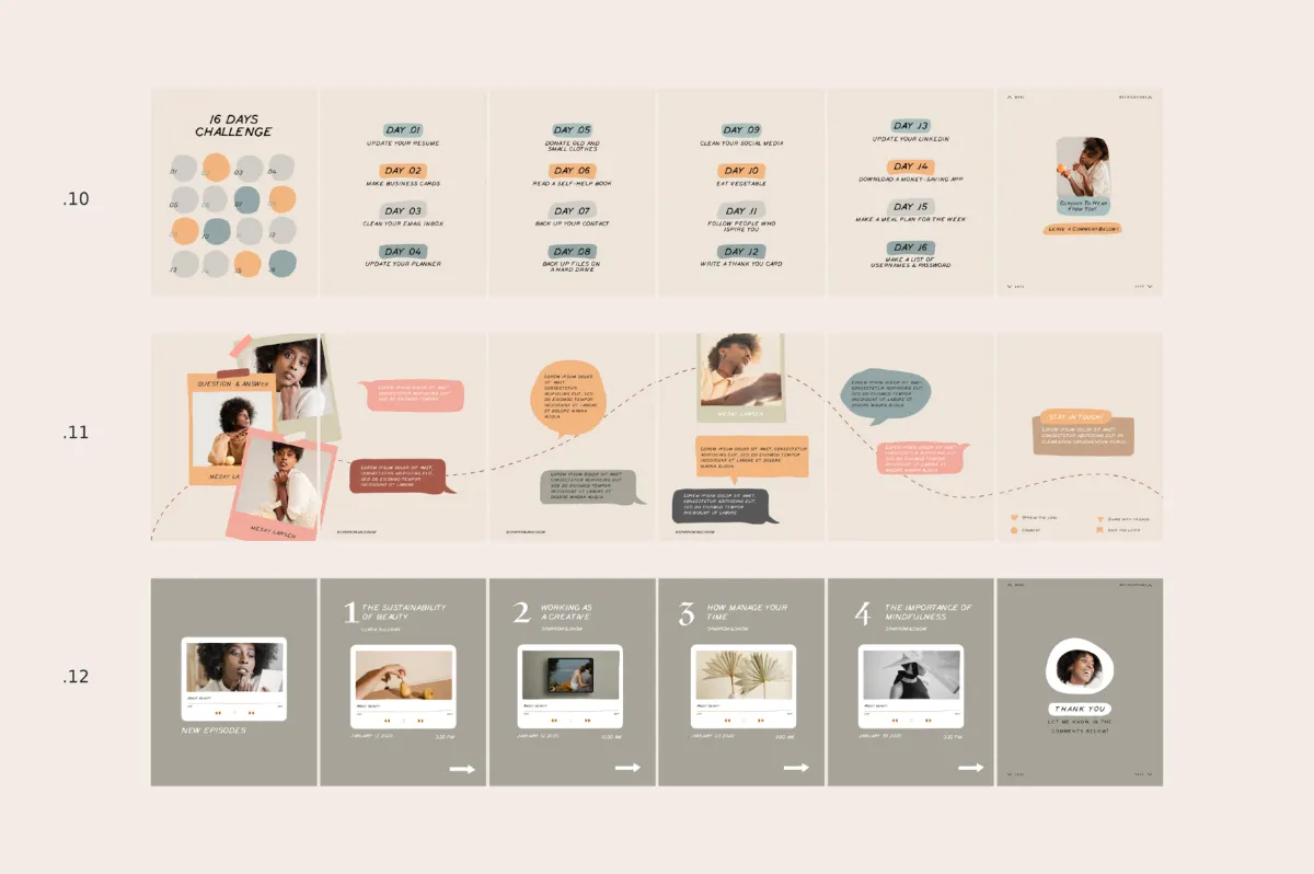 Coach Carousel Templates