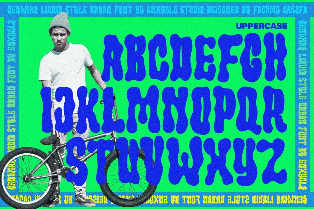 Genwiro Liquid Bold Font