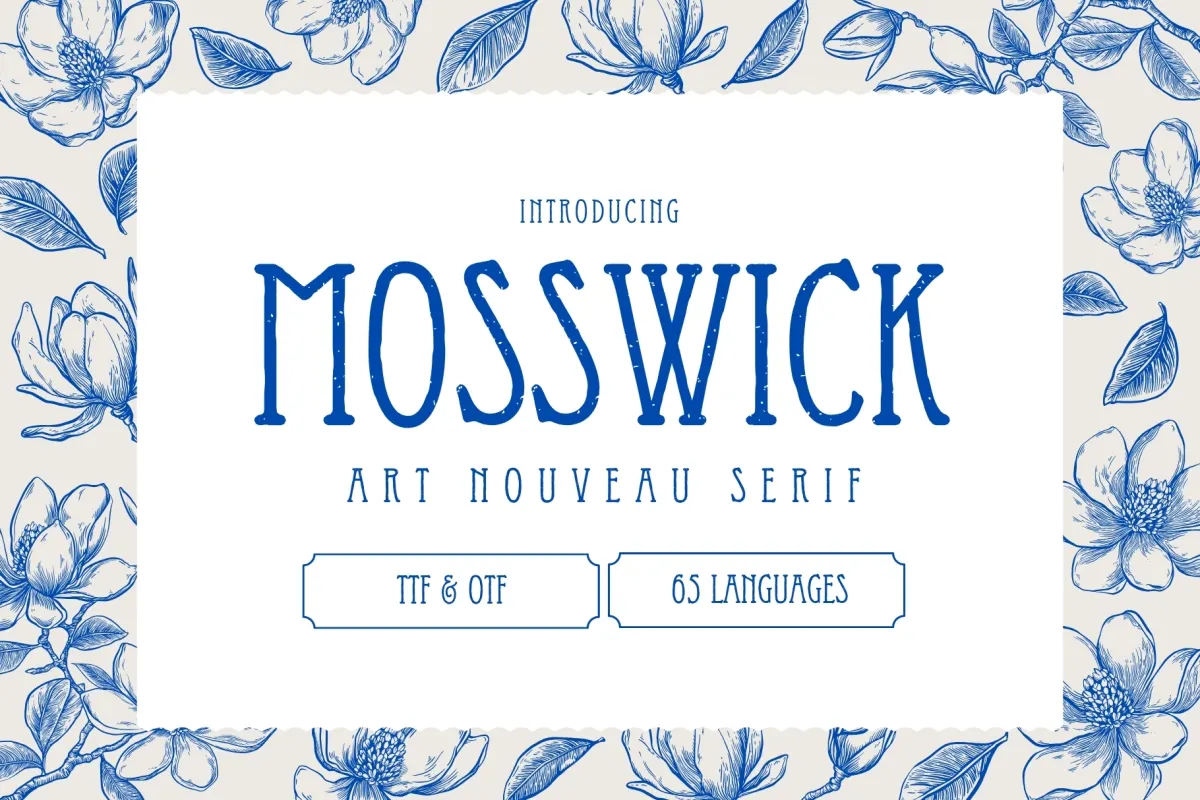 Mosswick - Art Nouveau Serif Font