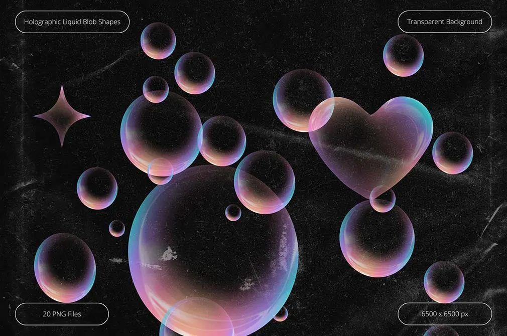 3D Holographic Blob Shapes
