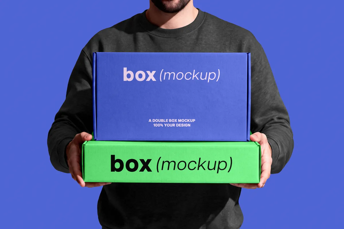Cardboard Boxes Mockup