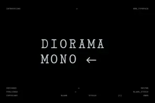 Diorama Mono Font Family