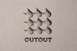 Paper Cutout Logo Text Effect