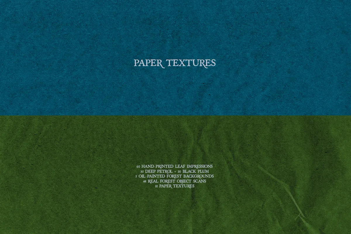 Underprint: Forest Collage Material Kit