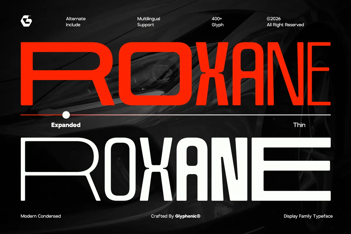 GC Roxane - Tall Condensed Display Font