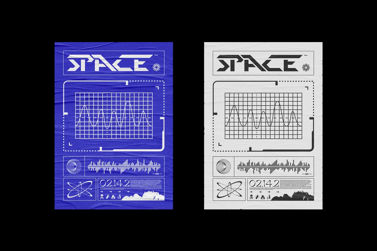 Retro-Futuristic Shapes Collection