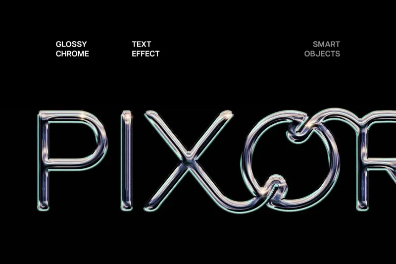 Chrome Text Effect