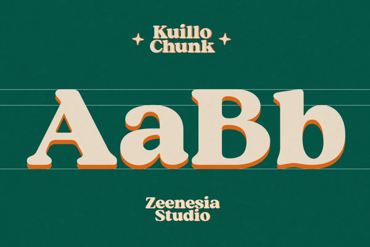 Kuillo Chunk - Decorative Serif Font