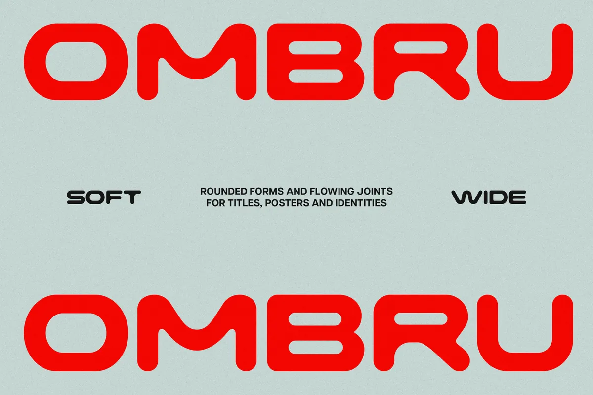OMBRU — Bold Futuristic Display Font