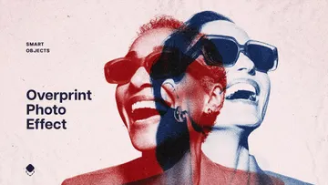 Overprint Photo Effect