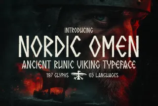Nordic Omen - Ancient Rune Typeface
